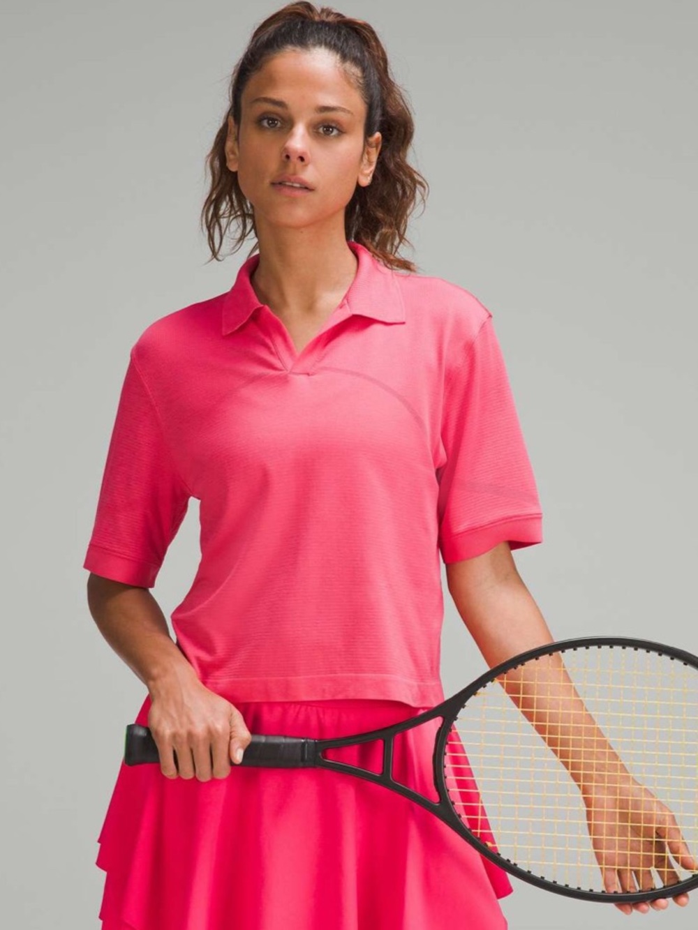 NWOT Lululemon Swiftly Tech Relaxed-Fit Polo
Shirt In Lip Gloss Size 4